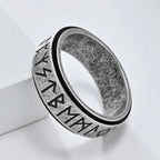 Viking Men's Spinner Anti-Stress Band Ring gray