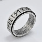 Viking Men's Spinner Anti-Stress Band Ring gray