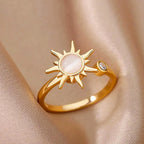 Sun Rotating Band Anti-Stress Ring gold