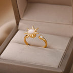 Sun Rotating Band Anti-Stress Ring gold