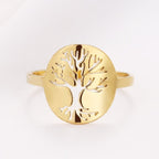 Tree of Life Ring Gold Color