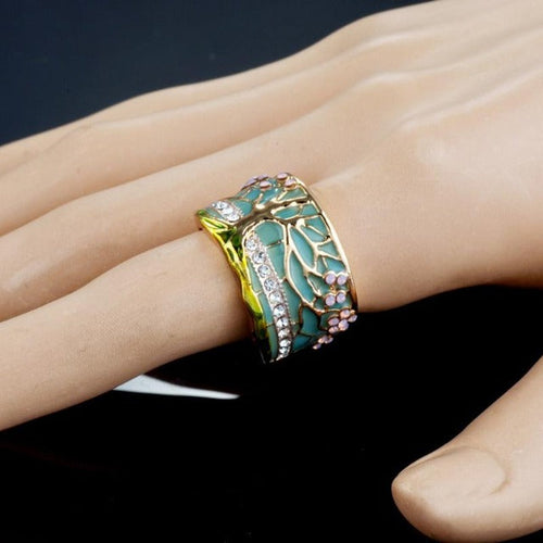 Tree of Life Gold Ring 