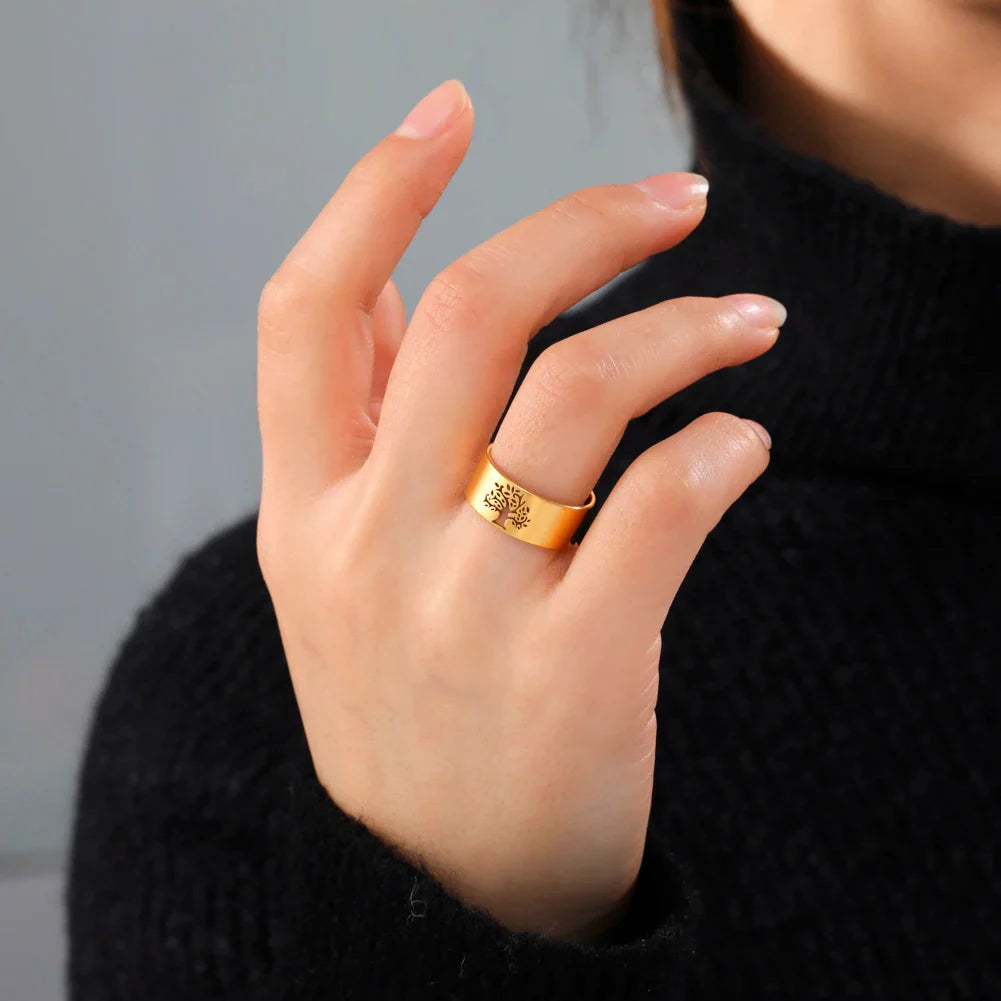 Eternity Tree of Life Ring gold