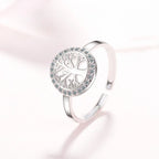 Tree of Life Women's Ring Silver Signet Ring