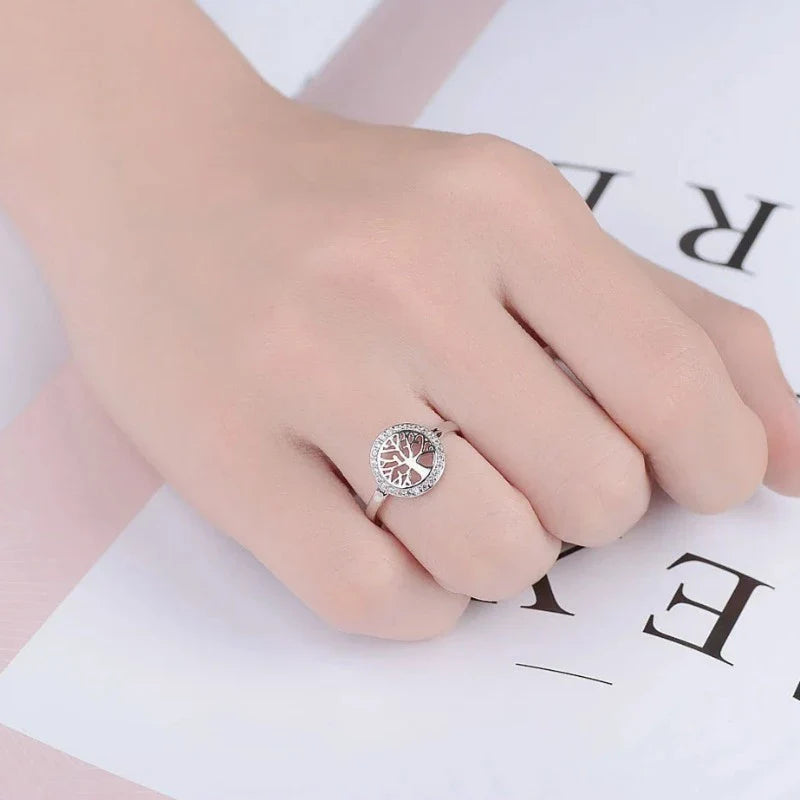 Tree of Life Women's Ring Silver Ring