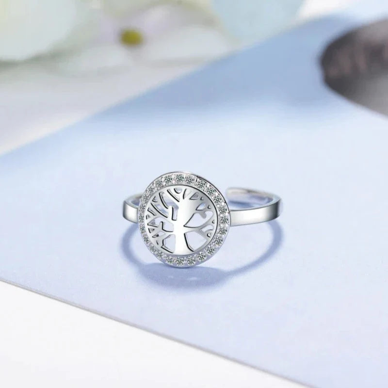 Tree of Life Women's Ring Silver Ring