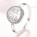 Tree of Life Women's Ring Silver Signet Ring