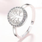 Tree of Life Women's Ring Silver Signet Ring
