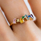 Women's rainbow ring