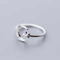 Moon and Stars Celestial Ring for Women