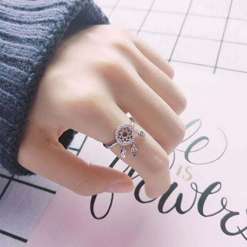Dreamcatcher Ring in silver