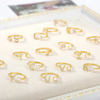 Personalized ring with initial