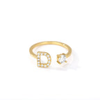 Personalized ring with initial d