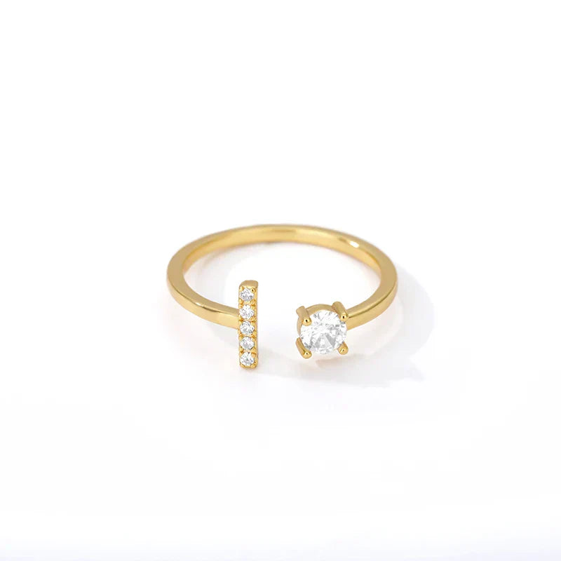Personalized ring with initial i