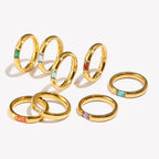 Women’s set birthstone ring