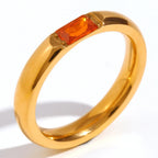 Women’s set birthstone ring for July 