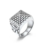 Ring with Egyptian Pyramid silver