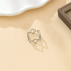 Lucky Four-Leaf Clover Ring in Silver