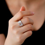Tibetan Om Buddhist Ring Silver