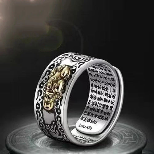 Tibetan Om Buddhist Ring for Men or Women