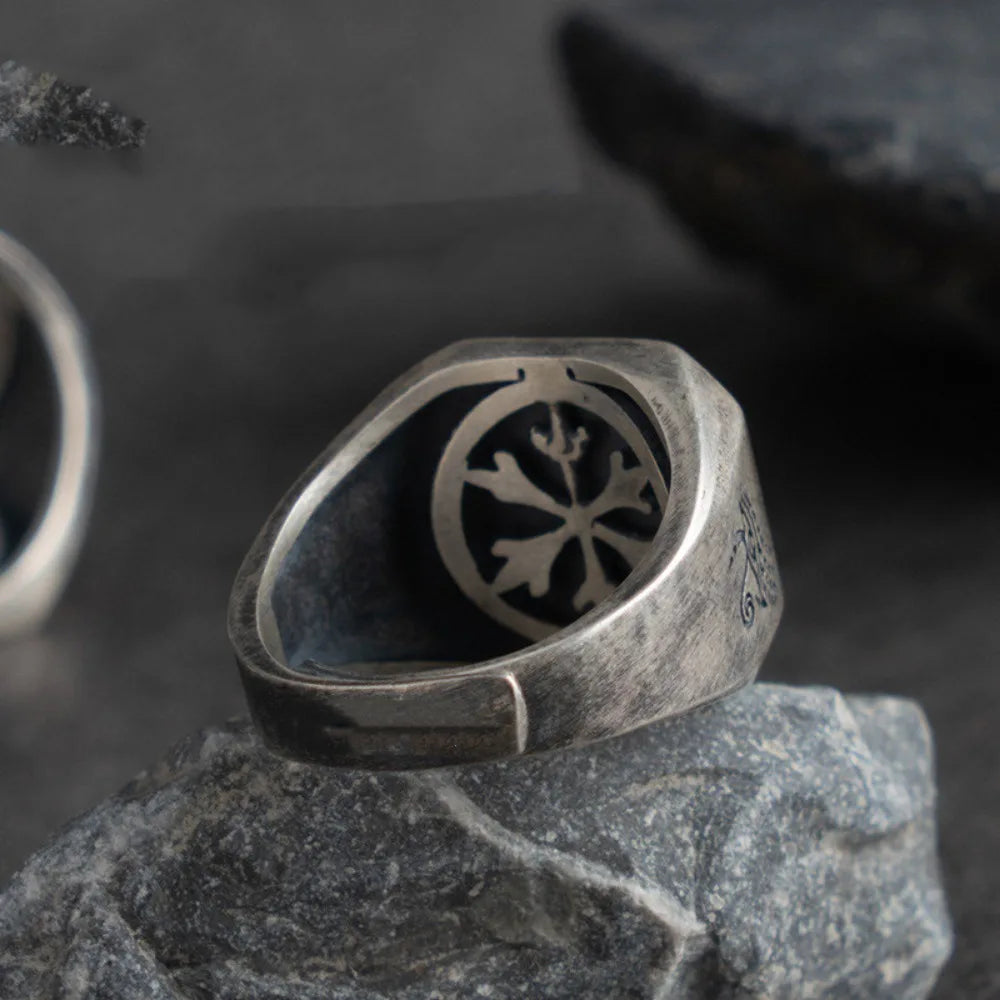 Egyptian Style Square Ring