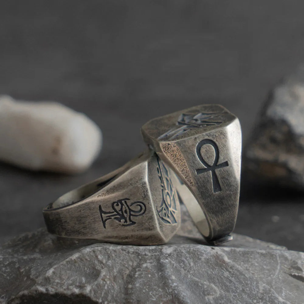 Egyptian Style Square Ring