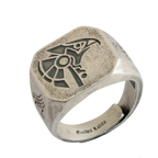 Egyptian Style Eye of Horus Square Ring