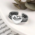 Retro Heart Ring for Women