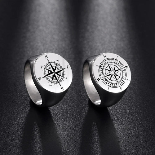 Compass Ring Compass Rose Band style 1