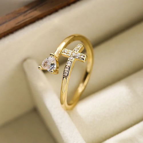 Cross Ring & Zircon for Women
