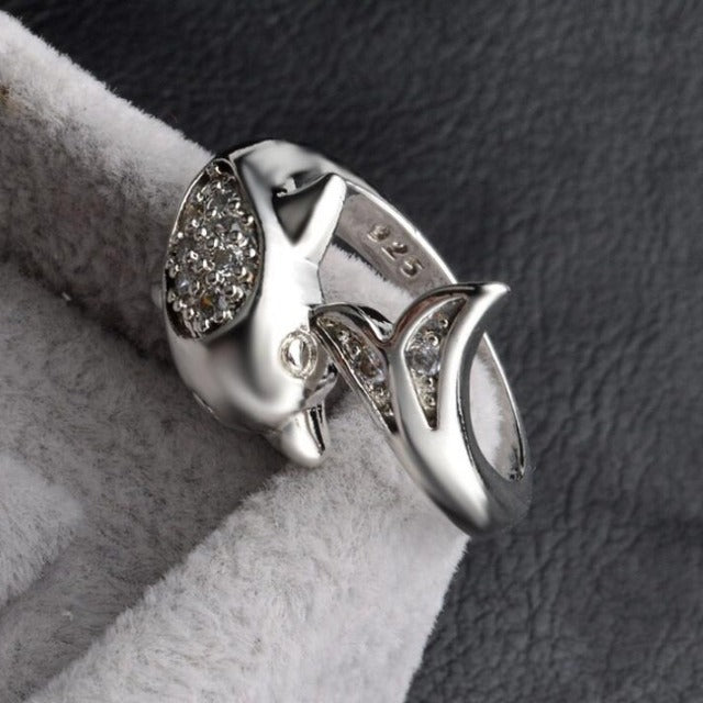 Dolphin Silver Ring