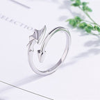 Dragon Ring Silver Men Women silver