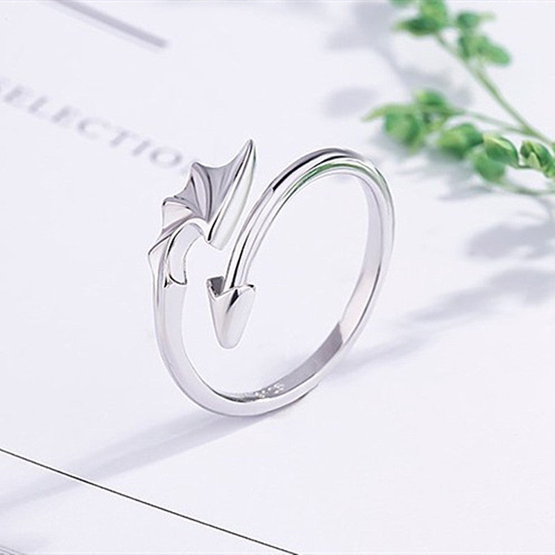 Dragon Ring Silver Men Women silver