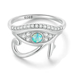 Egypt Horus Eye Oudjat Silver Ring