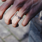 Silver Coral Branch Ring