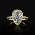 Water Drop Zircon Ring gold