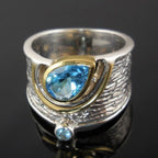 Ethnic Silver and Stone Ring