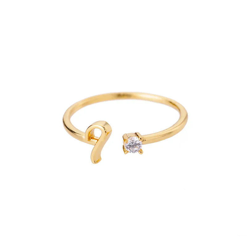 Fine ring for women personalized with initial i