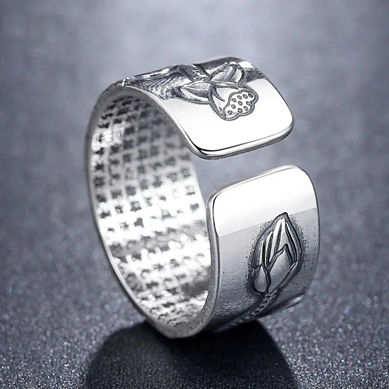 Buddhist Lotus Flower Ring