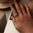 Crystal Lotus Flower Ring