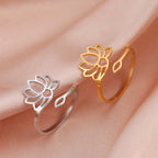 Women's Lotus Flower Ring