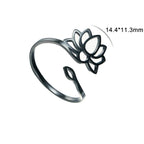 Women's Lotus Flower Ring 