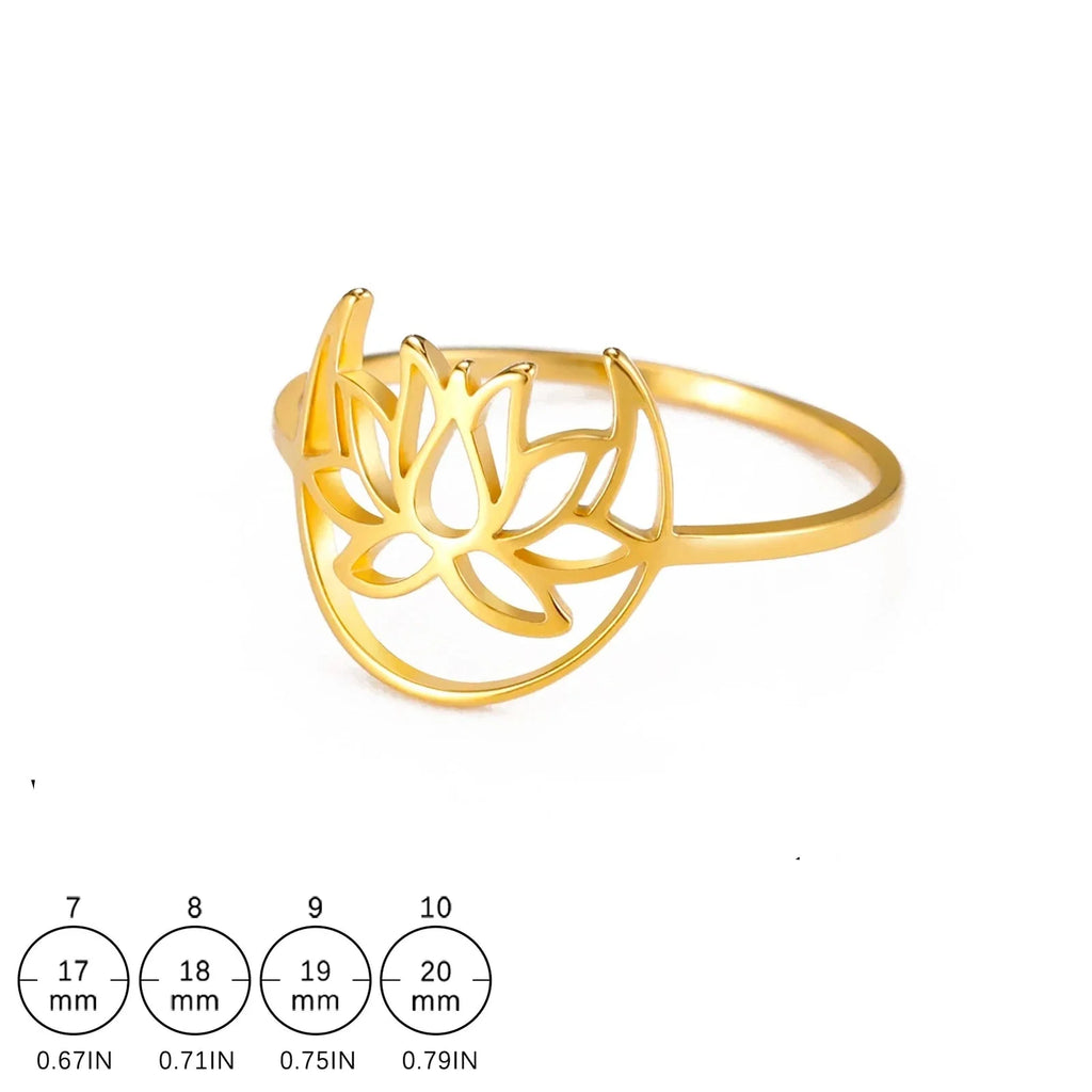 Zen Lotus Flower Women's Ring