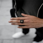 Silver Fleur-de-Lis Signet Ring