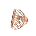 Flower of Life Ring Dawapara Mandala Gold
