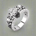 Women's Gothic Ring Black
