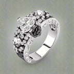 Women's Gothic Ring Black