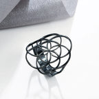 Life Seed Ring Women Black Ring