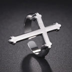 Men’s Signet Ring Christian Cross silver