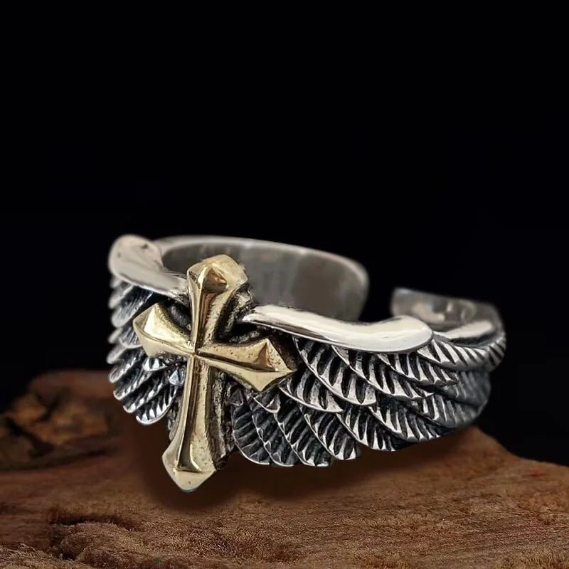 Men's Cross Christian Ring